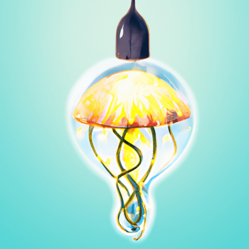 "Bring the Beach to Your Home: Illuminating Your Space with a Jellyfish Lamp" - 4aKid