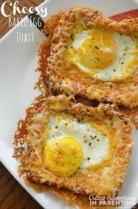 Cheesy Baked Egg Toast - perfect for breakfast! - 4aKid