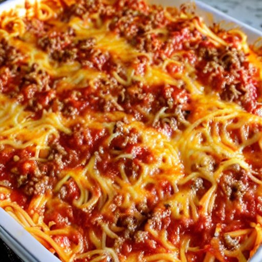 Cheesy, Meaty, and Quick: Easy Baked Spaghetti Recipe - 4aKid