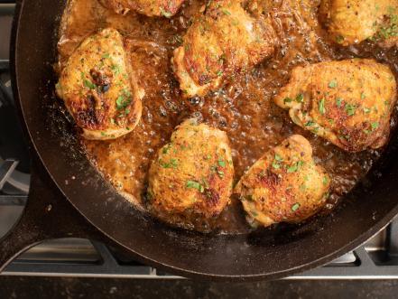 Chicken Thighs with Creamy Mustard Sauce - 4aKid