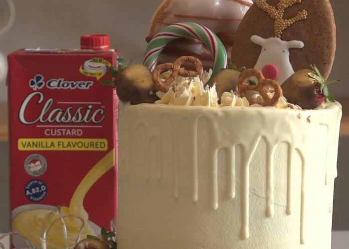 Clover Festive Custard Cake - 4aKid Blog - 4aKid