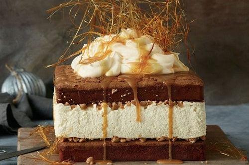 Double Chocolate Brownie & Salted Caramel Cheesecake - 4aKid