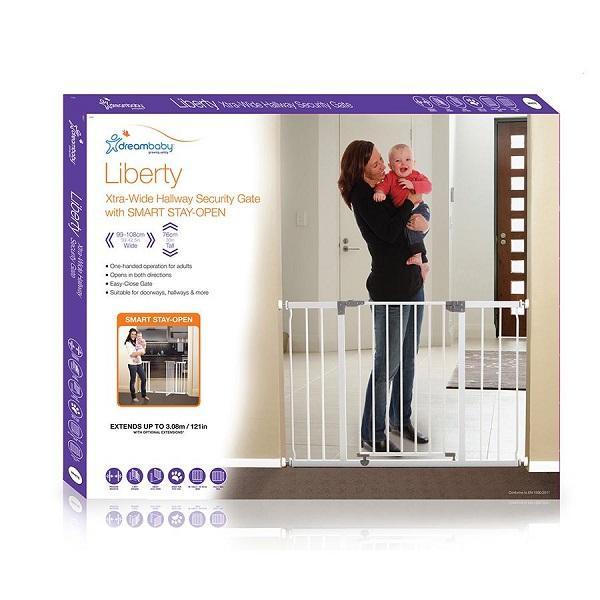 Dreambaby®Liberty Hallway Gate - White (F867)- Latest product from 4aKid - 4aKid