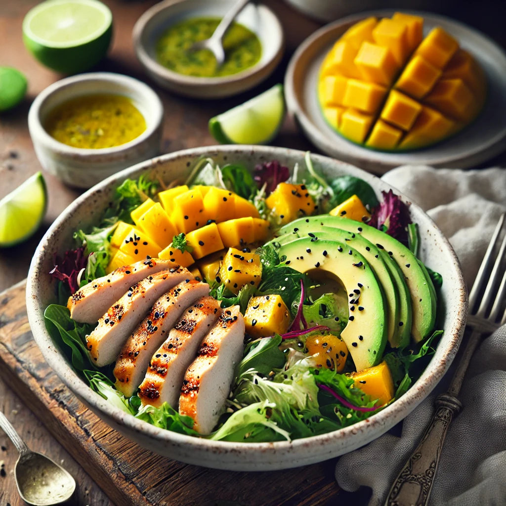 Mango Chicken Salad with Lime Vinaigrette