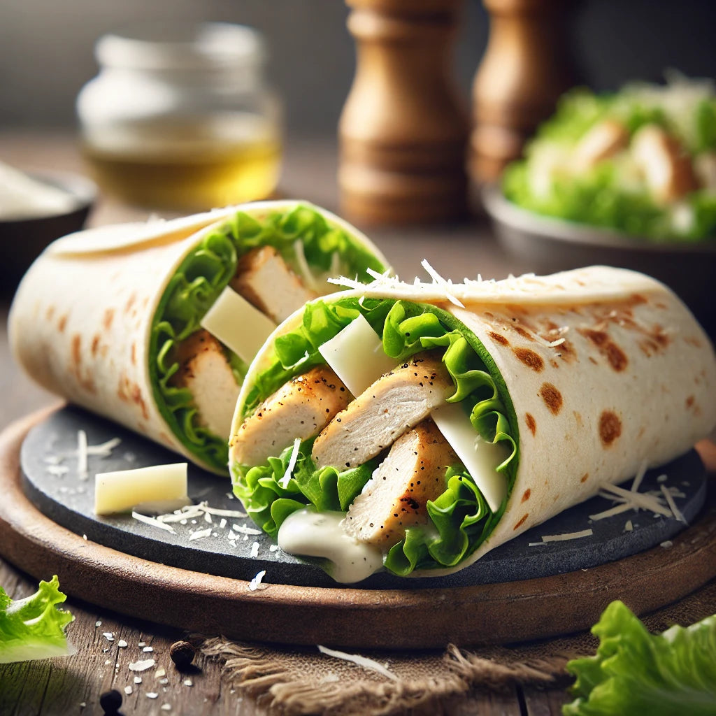 Chicken Caesar Salad Wraps