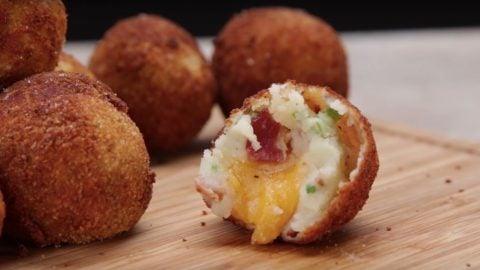 Loaded Cheese Stuffed Mashed Potato Balls Recipe - 4aKid Blog - 4aKid