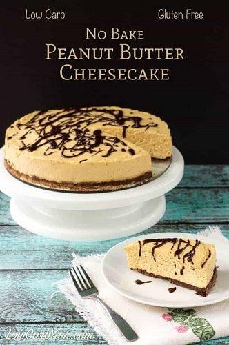 No Bake Peanut Butter Cheesecake (Keto) | Low Carb Yum - 4aKid