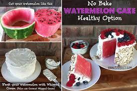 No Bake Watermelon Cake Recipe - 4aKid