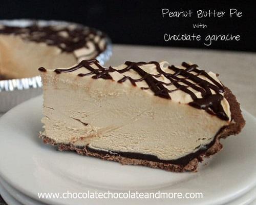 Peanut Butter Pie with Chocolate Ganache - 4aKid