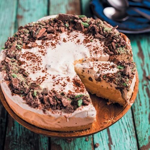 The grown-up version of the classic South African Peppermint Crisp tart - 4aKid