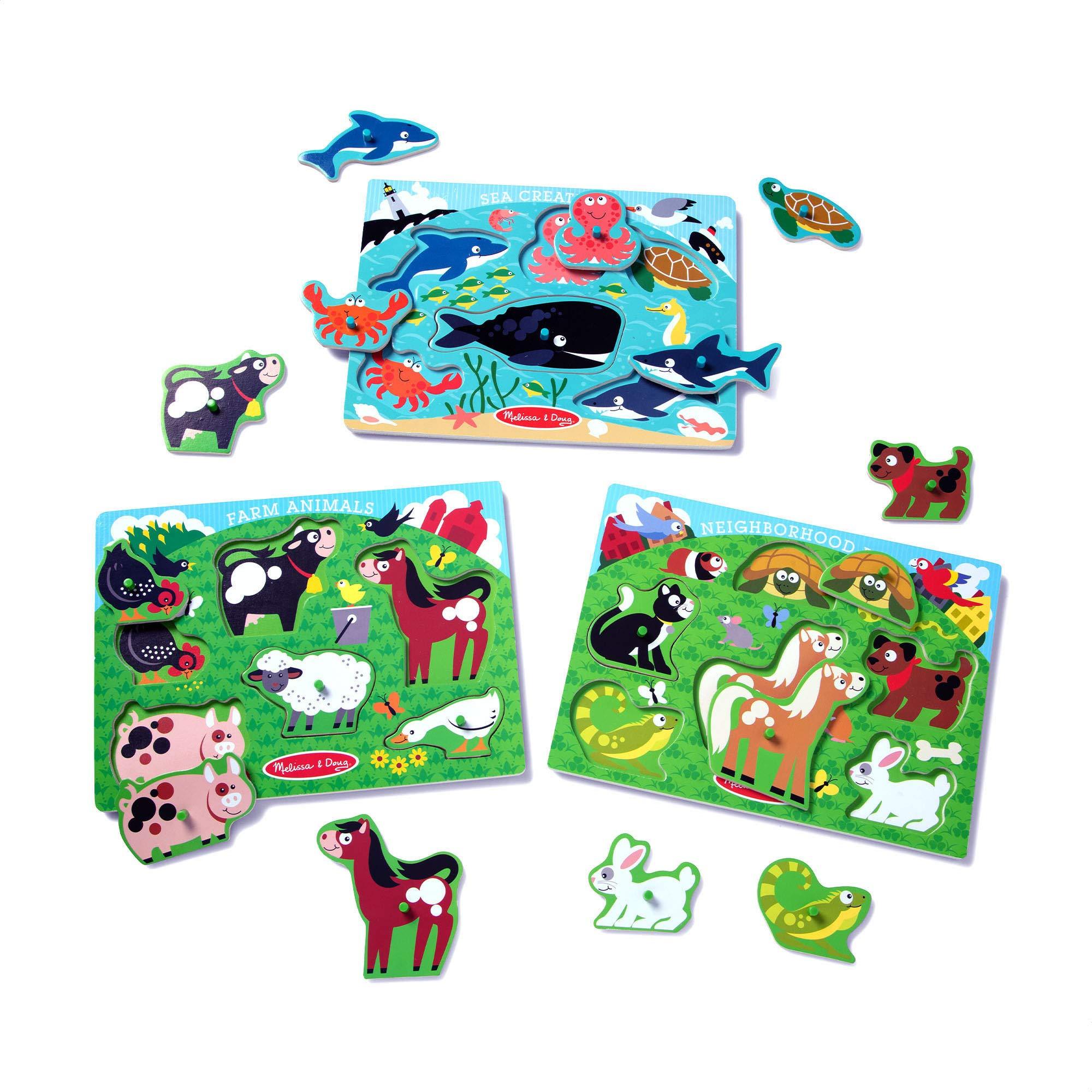 Melissa and Doug Peg Puzzles - 4aKid