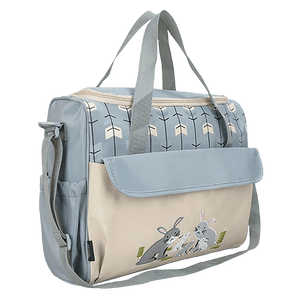 11 Piece Rabbit Embroidery Diaper Bag - 4aKid