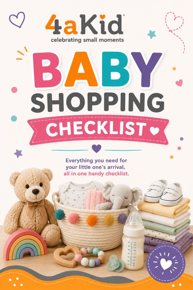 4aKid Baby Shopping Checklist | Printable New Baby Essentials & Nursery Checklist
