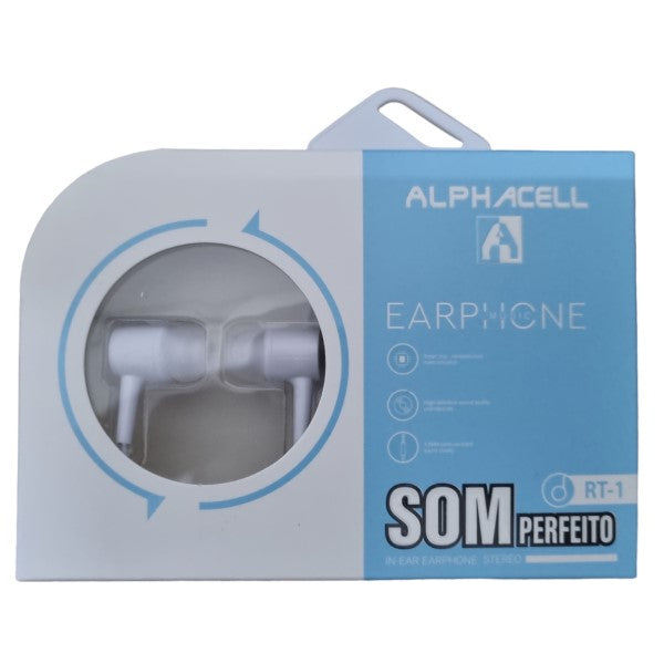 Alphacell Earphones RT-1 white