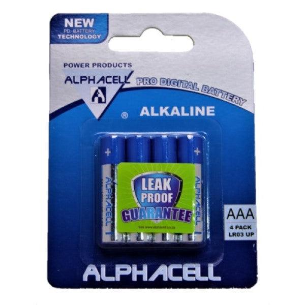 Alphacell AAA Alkaline Pro Digital Battery - 4aKid