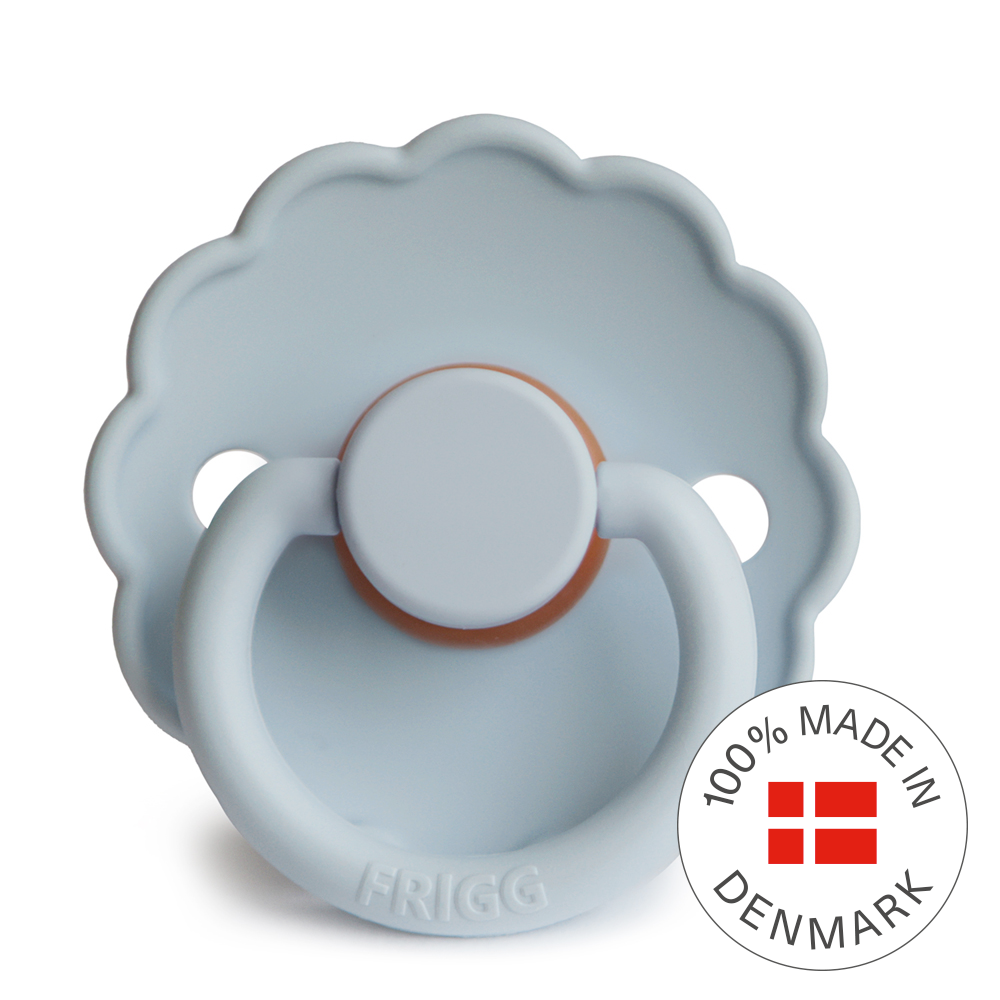 FRIGG Daisy - Round Latex Pacifier - Powder Blue