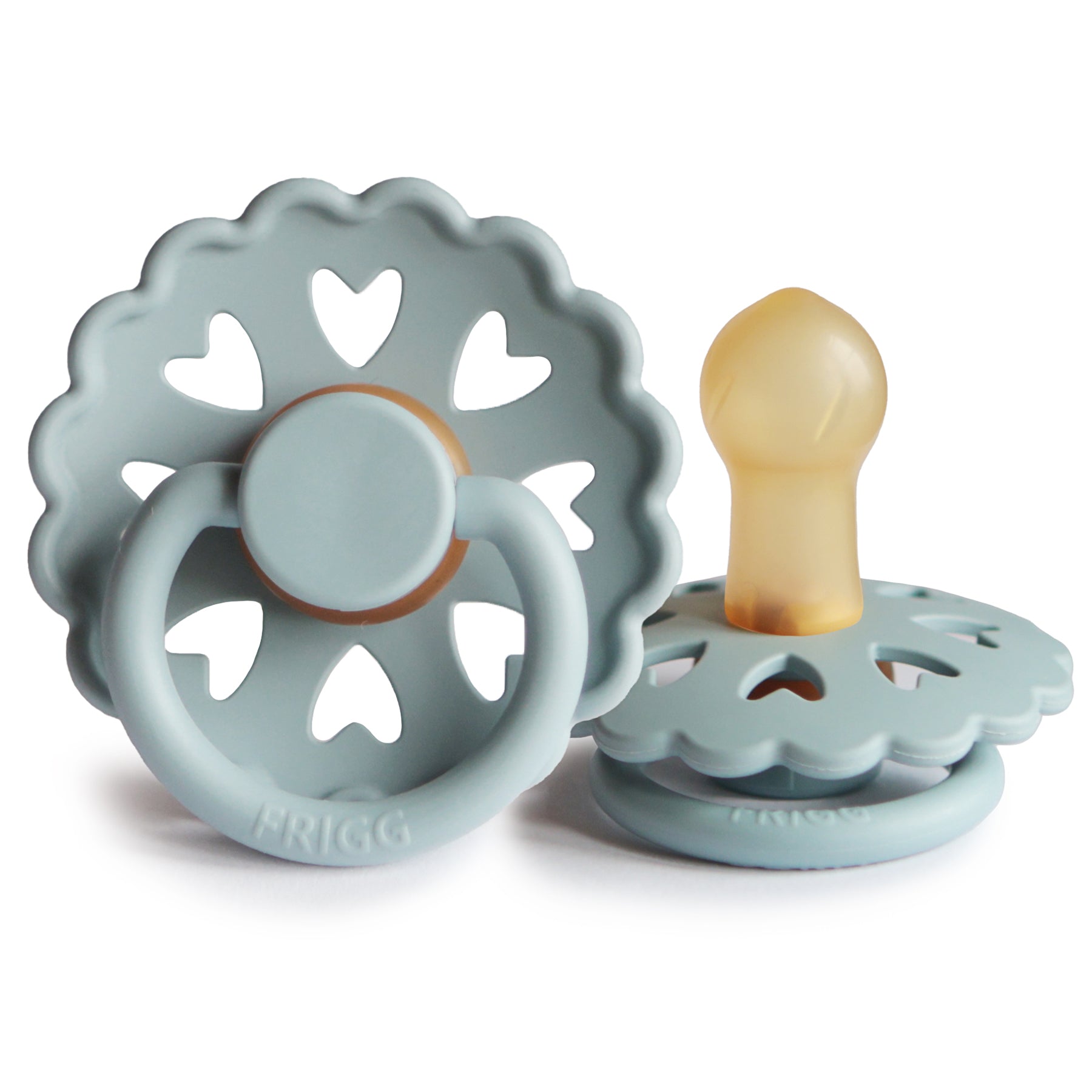 FRIGG Fairytale - Round Latex Pacifier - Ole Lukoie (Stone Blue)