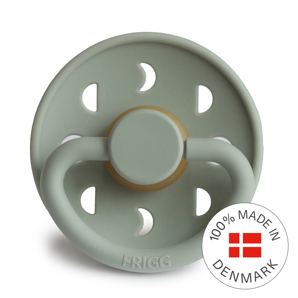 FRIGG Moon - Round Latex Pacifier - Sage