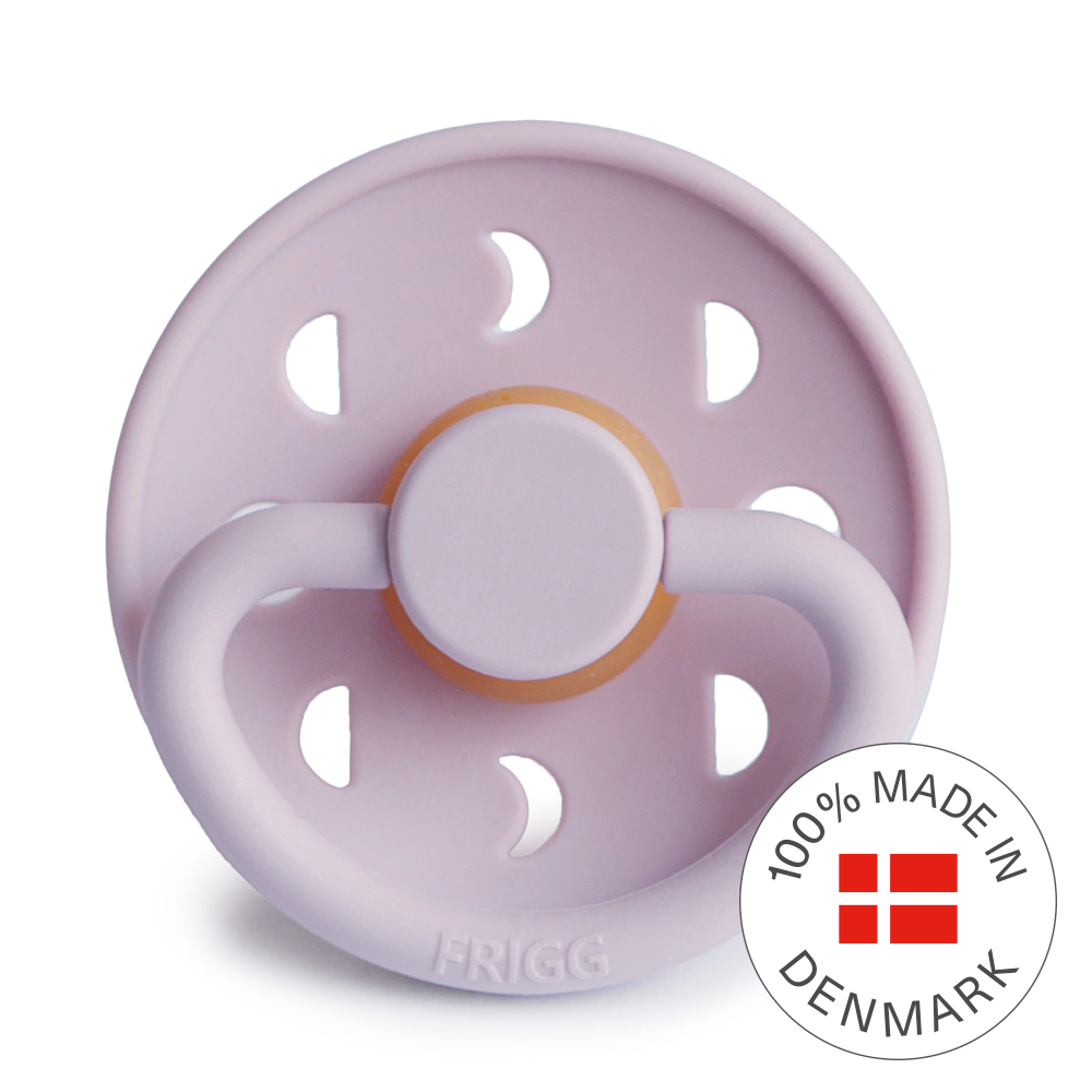 FRIGG Moon - Round Latex Pacifier - Soft Lilac