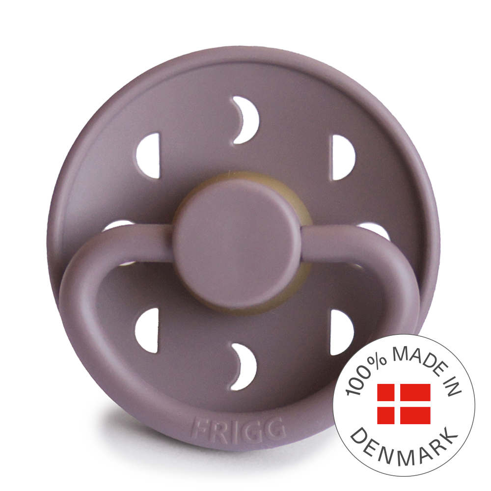 FRIGG Moon - Round Latex Pacifier - Twilight Mauve