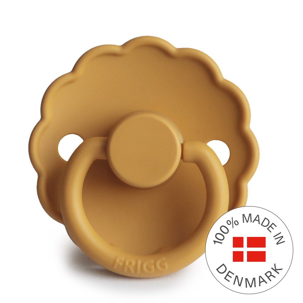 FRIGG Daisy - Round Latex Pacifier - Honey Gold