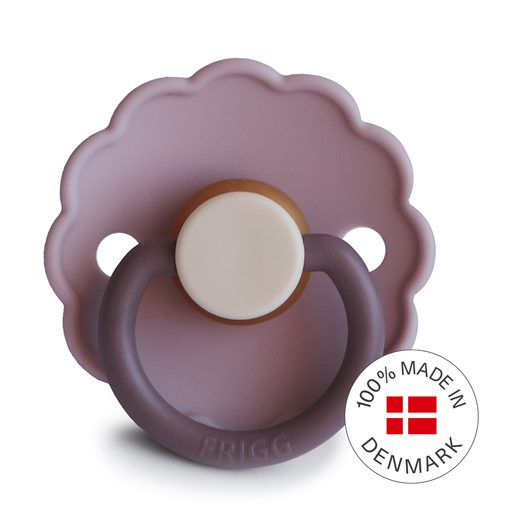 FRIGG Daisy Colourblock  - Round Latex Pacifier - Lavender Haze