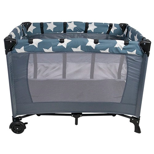 Maxwell Baby Camp Cot - Leaf Design