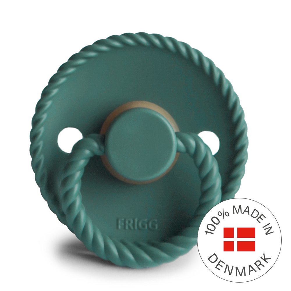 FRIGG Rope - Round Latex Pacifier - Vintage Green – 4aKid