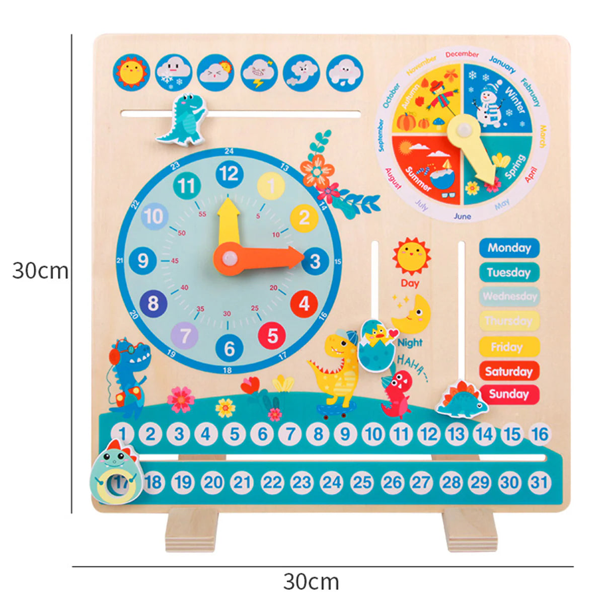 Wooden Busy Board Calendar