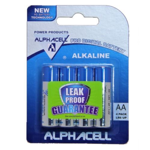 Alphacell AA 4pc Alkaline Pro Digital Battery 4aKid