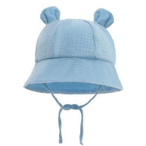 Baby Bear Bucket Hat blue Baby Hats - 4aKid