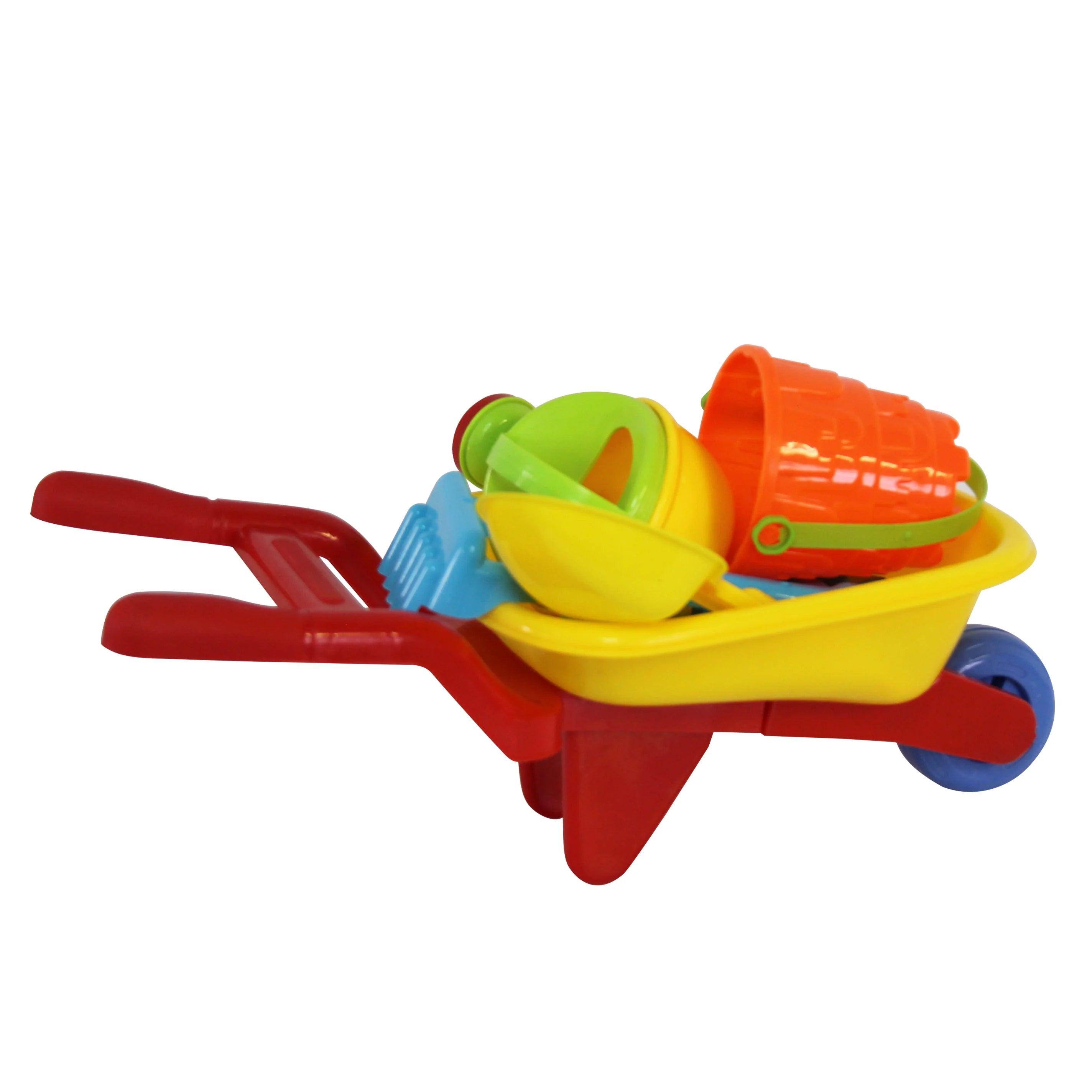 Beach Small Toy Wheel barrow - 8pc - 4aKid
