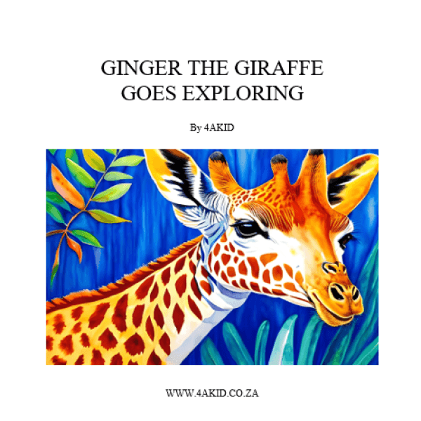 Ginger the Giraffe Goes Exploring Digital E-Book - 4aKid