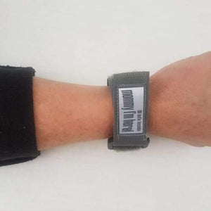 Grey Kids ID Wristband 4aKid