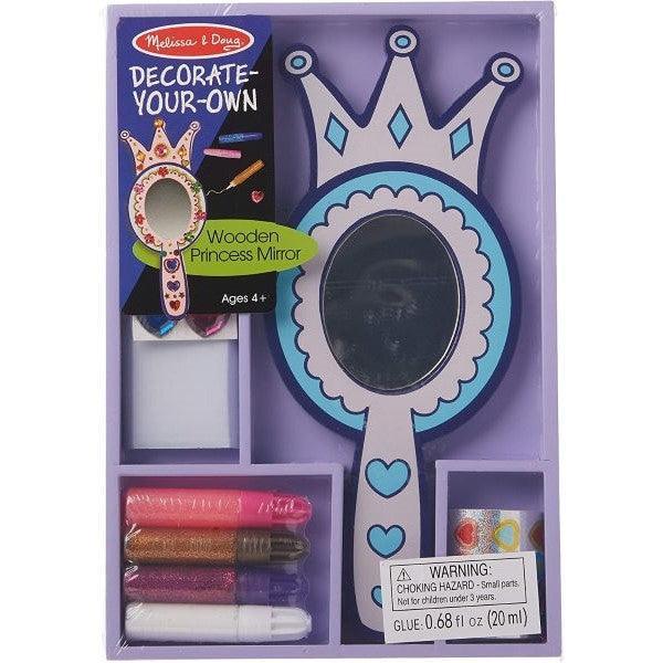 Melissa And Doug Decorate-Your-Own Wooden Crown Mirror Craft Kit 