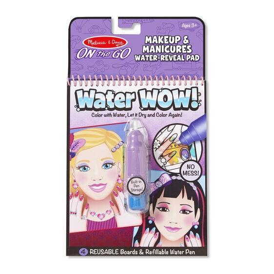 Melissa & Doug Make Up & Manicures On the Go Water Wow! Book - 4aKid
