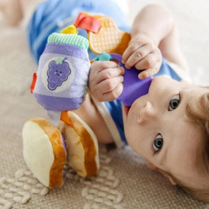 Melissa & Doug PB&J Take-Along Baby Toy (Peanut Butter & Jelly) - 4aKid