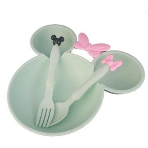 Mouse Plate & Cutlery Set For Kids - 4aKid