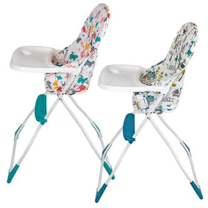 Turquoise Compact Fold High Chair - 4aKid