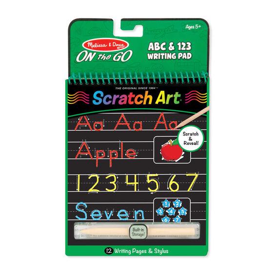 Melissa & Doug ABC & 123 Writing Pad - Scratch Art (Pre-Order) 4aKid