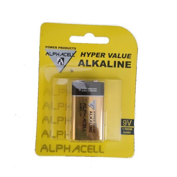 Alphacell Alkaline 9v 1pc Hyper Value Battery - 4aKid