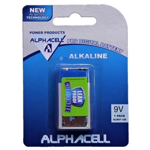 Alphacell Alkaline Pro Digital 9V Battery (1pc) 4aKid