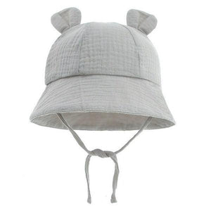 Baby Bear Bucket Hat grey Baby Hats - 4aKid