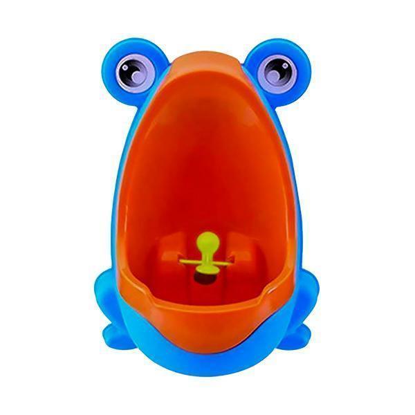 Blue/Orange Easy-Peesy Toddler Froggy Urinal for Boys - 4aKid