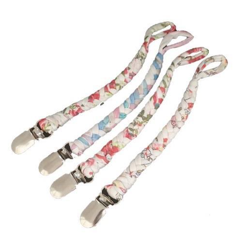Braided Baby Pacifier Clips (4pc) 4aKid
