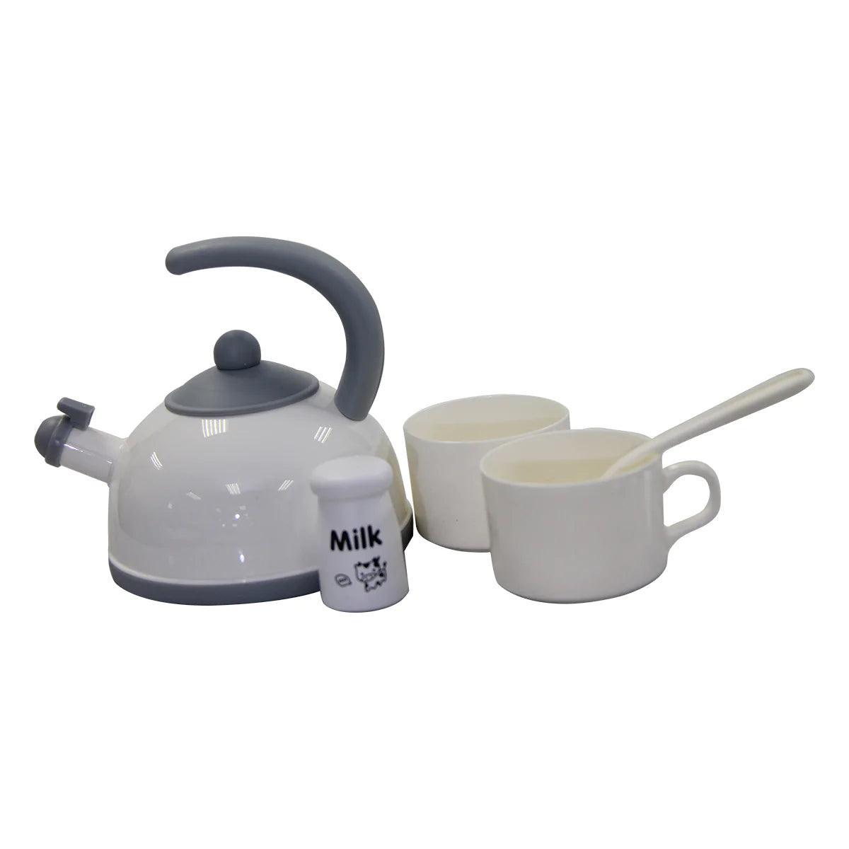 Jeronimo Grey Kitchen Basket Tea Playset - 4aKid