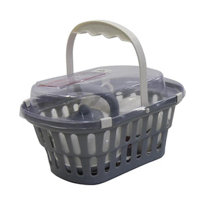 Jeronimo Grey Kitchen Basket Tea Playset - 4aKid