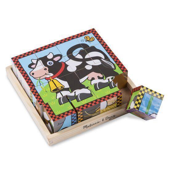 Melissa & Doug Farm Cube Puzzle (Pre-Order) 4aKid