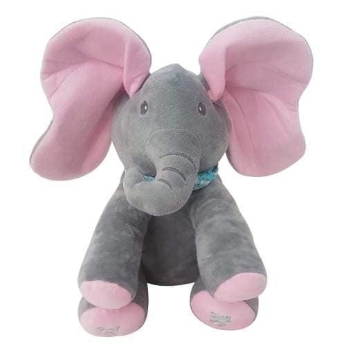 Pink Plush Peek-a-Boo Elephant - 4aKid