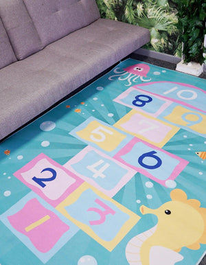 Rectangular Crystal Velvet Carpet for Kids - 4aKid